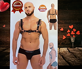 BDR-13  Deri Göğüs Omuz Fetish Set