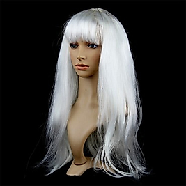 BDR-TH-01 Beyaz Renk Peruk Saç