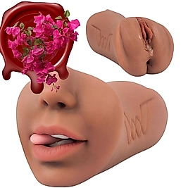 Oral Gerçekçi Vajina Mastürbatör 3'1 Arada