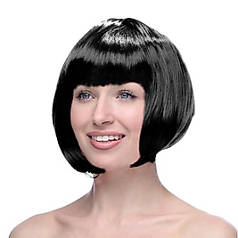 BDR-TH-04 Siyah Renk Küt Peruk Saç