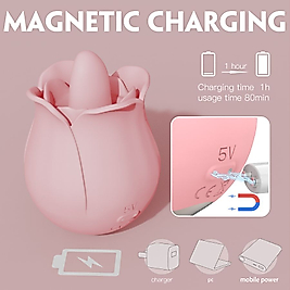 BDR-2222 Dili Datlı Şarzlı Dil Hareketli Klitoris Uyarıcı Vibratör