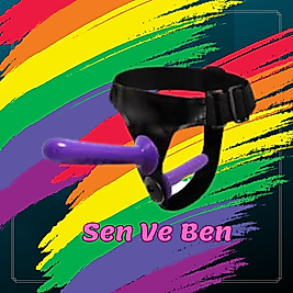 BDR-850 Çift Traflı Lez Belden Bağlamalı Protez Penis