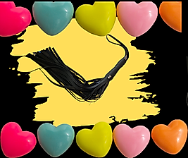 BDR-100 Suni Deri Püsküllü Kırbaç