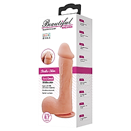 BDR-253 Beautiful 22 CM Realistik Kalın Vantuzlu Damarlı Dildo Penis