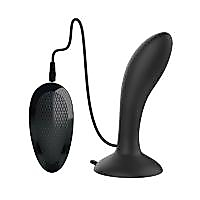 BDR-D1009 Uzaktan Kumandalı Güçlü Titreşimli Vantuzlu Silikon Anal Plug Vibratör
