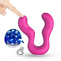 BDR-V07P Strapless Çift Taraflı G Spot Çatal Vibratör - Pembe