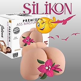 BDR-S9916 Realistik Anal Vajinal 2 in 1 Titreşimli Suni Kalça Vajina