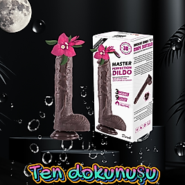 BDR-S9953 Isıtmalı İleri Geri Hareketli ve Rotasyonlu Gerçekçi Damarlı Zenci Yapay Penis Vibrator