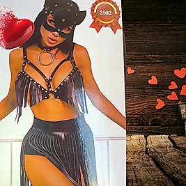 BDR-2162 Deri Kedi Fetish Set