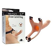 BDR-182011 İÇİ BOŞ SİLİCONE CURVED DONG 5.7''