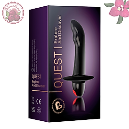 Prostat Vibratörü,Quest prostat vibratörü, hafif kavisli ucuyla P noktanızı hassas bir şekilde hedef alır ve tek tuşla kolayca kontrol edilebilen 10 titreşim