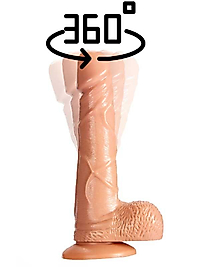 BDR-C-YN7256 J.B. Titreşimli 19cm Dildo Vibratör Döner Başlıklı (360)