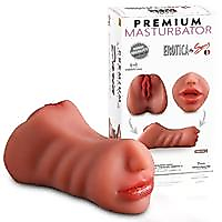 BDR-9910B Dokulu Oral Anal Vajinal 3 in 1 Titreşimli Suni Vajina