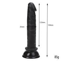 BDR-L0251 Testissiz Realistik Zenci Anal Penis 15 CM