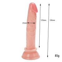 BDR-L0251 Gerçekçi Et Dokusunda Testissiz Realistik Anal Penis 15 CM