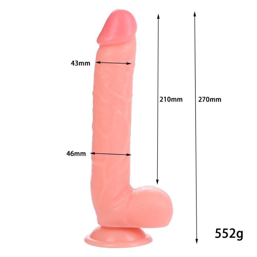 BDR-L0285 Büyük Boy Realistik Penis 27 CM