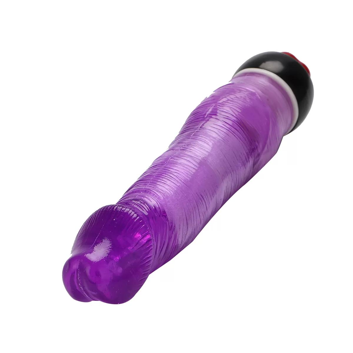 BDR-L159V Titreşimli Jel Dokulu Klasik Vibratör Penis 22 CM
