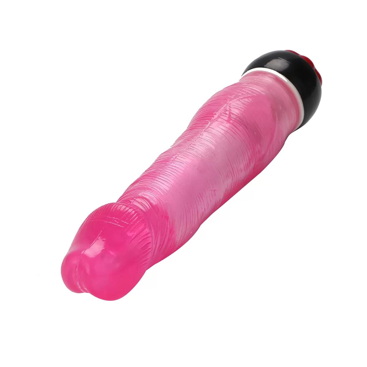 BDR-L155 Titreşimli Jel Dokulu Klasik Vibratör Penis 21 CM