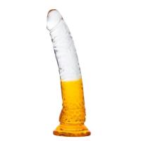 BDR-Y4016-2 Yumuşak Dokulu Testissiz Realistik Jel Penis