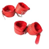 BDR-7029R Kırmızı Peluş El ve Ayak Kelepçesi