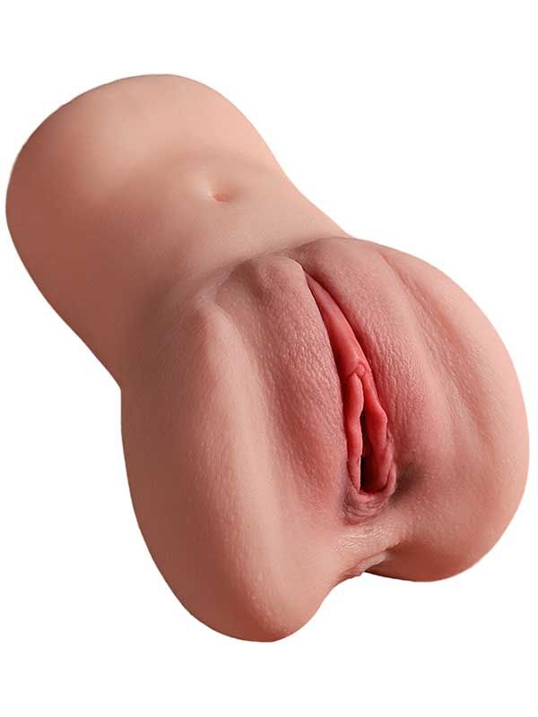 BDR-CAM00018  Çift Girişli Anal ve Vajinal Gerçekçi Mastürbatör 18 cm