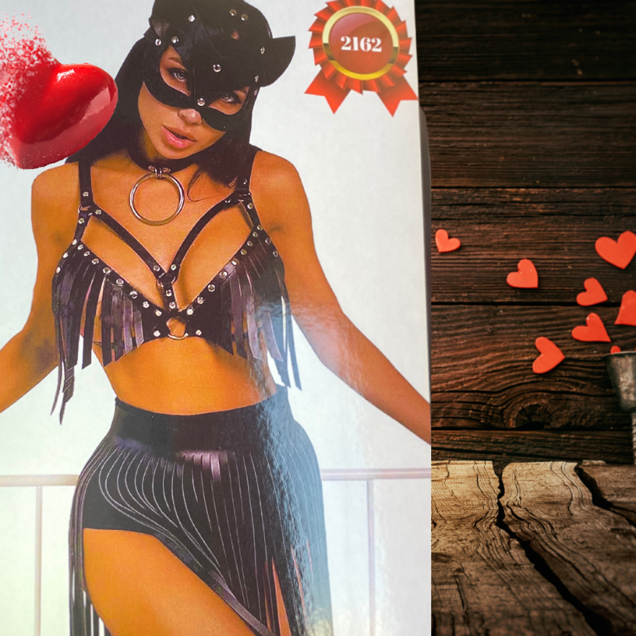 BDR-2162 Deri Kedi Fetish Set