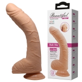 BDR-253 Beautiful 27 CM G-Spot Realistik Damarlı Vantuzlu Dev Dildo Penis