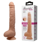BDR-254 Goodluck  27 CM Süper Gerçekçi Vantuzlu Damarlı Dev Penis Dildo