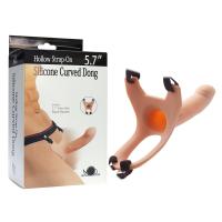 BDR-182011 İÇİ BOŞ SİLİCONE CURVED DONG 5.7''