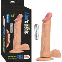 BDR-LS-057-V Zenci Pilli Penis Titreşimli Güçlü Vantuzlu