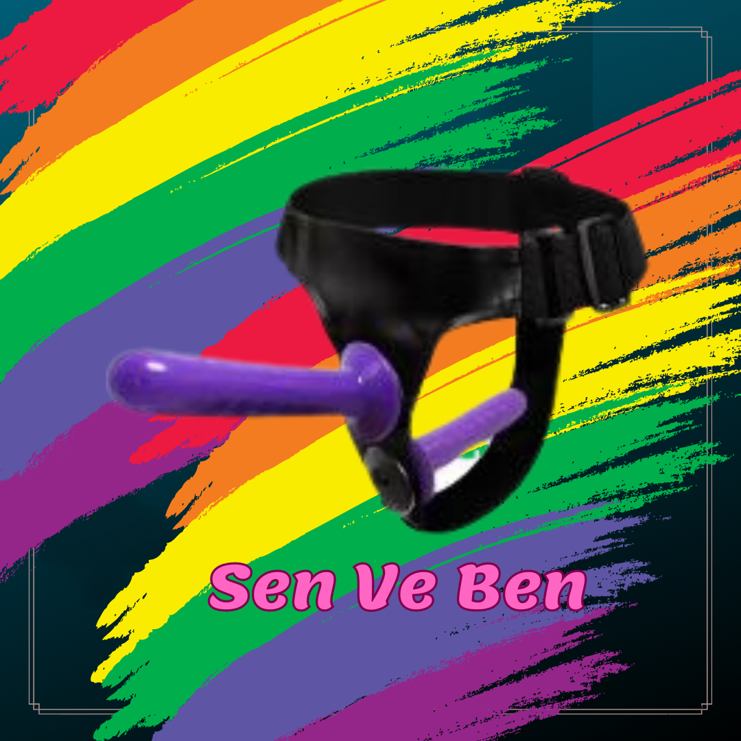 BDR-850 Çift Traflı Lez Belden Bağlamalı Protez Penis