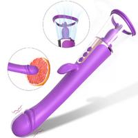 BDR-S470 Klitoris ve G-Spot Uyarıcı Emiş Güçlü Dil Simülasyon 4 in 1 Rabbit Vibratör