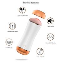 Şarzlı Güçlü Titreşimli Çift Girişli Teknolojik Suni Vajina Mastürbatör