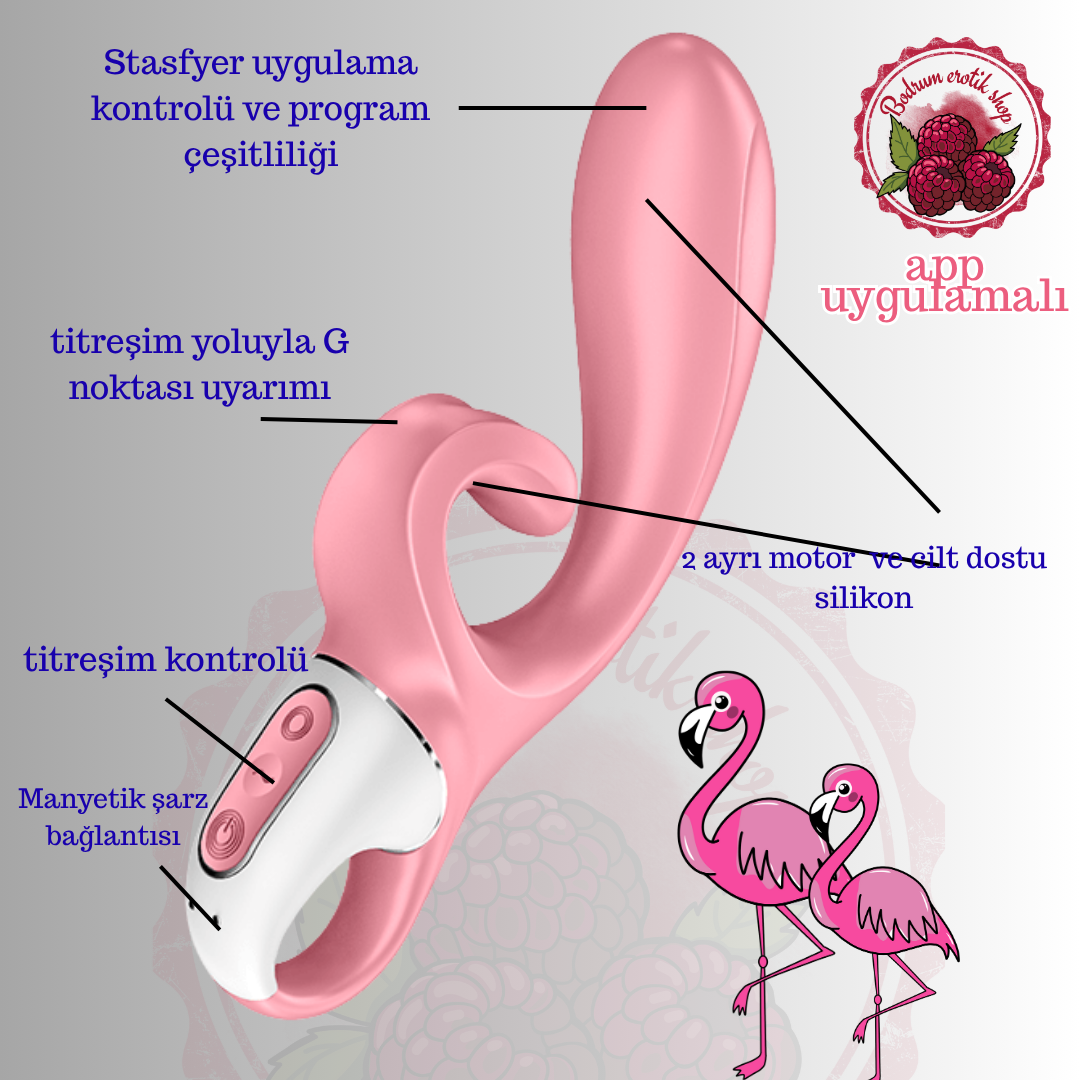 STF-49 Satisfyer Telefon Uygulamalı Yeni Nesil Vibratör 2 Güçlü Motorlu