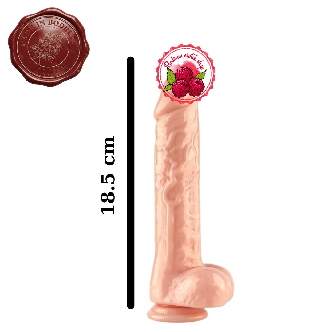 Realistik Gibi Pvc Dildo 18.5 cm.