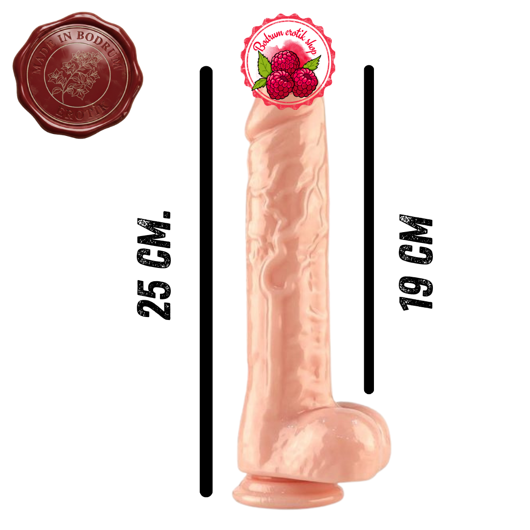 Realistik Gibi Pvc Dildo 25 cm.